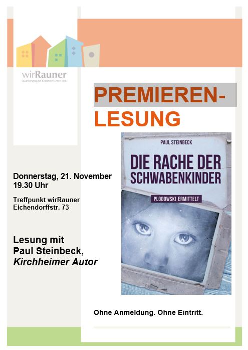 Die Premierenlesung steht vor der&nbsp;Tür.