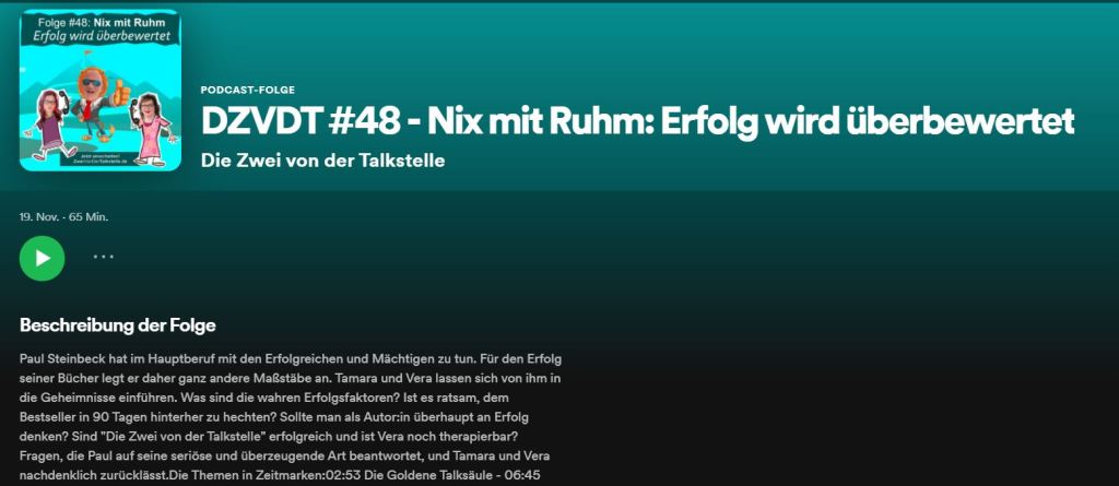 Paul im Interview bei der&nbsp;Talkstelle